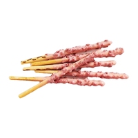 Bâton de biscuit croquant à la fraise enrobé de crème Sweet Snack Treat Boîte-cadeau Bâton de dessert savoureux Cookie Snack pour le partage de fête