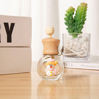 Parfum de voiture vide mignon voiture désodorisant bouteille parfum pince évent sortie aromathérapie huiles essentielles diffuseur