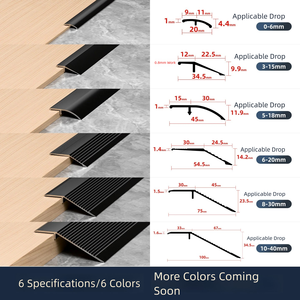 Rampe <span class=keywords><strong>de</strong></span> <span class=keywords><strong>seuil</strong></span> d'escalier moderne en profilé d'aluminium anodisé antidérapant, bande <span class=keywords><strong>de</strong></span> transition <span class=keywords><strong>de</strong></span> sol, garniture <span class=keywords><strong>de</strong></span> bord <span class=keywords><strong>de</strong></span> <span class=keywords><strong>porte</strong></span>, joint <span class=keywords><strong>de</strong></span> carrelage - Product Image 4
