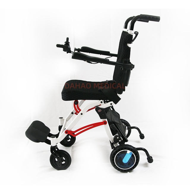 Aluminum Alloy Foldable Lightweight Electric Wheel Chair Power Assist Wheelchair for Adult Disabled People With Motor Drive