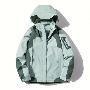 Veste en cuir brodée de haute qualité, personnalisable OEM, avec impression, maille, imperméable, fermeture éclair, tendance - Product Image 4