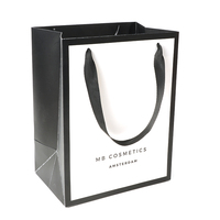 Sac en papier kraft brun de luxe pour le shopping et les cadeaux, sac de transport en papier avec poignée