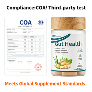 Cápsulas para la Salud Intestinal de Marca Privada OEM con Probióticos, Cúrcuma y Aloe, para Vendedores de Amazon FBA, Cumple con COA y Pruebas de Terceros - Product Image 5