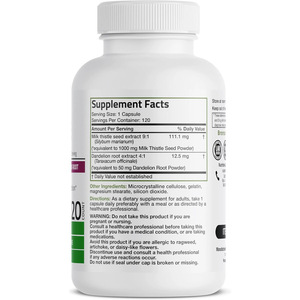 Complément alimentaire à base de plantes pour la détoxification du foie pour adultes, extrait de graines de chardon-Marie pour la protection du foie et les bienfaits antioxydants, capsules - Product Image 3