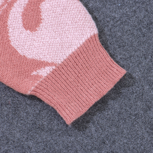 Tùy Chỉnh Thêu Cardigan Dài Tay Áo Màu Hồng Áo Len Mô Hình Phong Cách Người Đàn Ông Của Áo Len Chàng Trai Đan Mặc Giá Tốt Nhất - Product Image 3