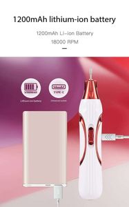 Lime à ongles électrique rechargeable portable et pratique, lime à ongles professionnelle pour le polissage et le retrait du gel, outil de manucure - Product Image 6