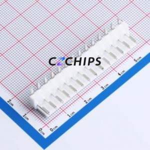 W396110K-14PY2113 Wire-to-Board Pin Header Bent Lead Through Hole,P=3.96mm Connector 1x14P 3.96mm Right Angle Insert VH - Product Image 1