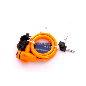 Candado para Bicicleta de la República Checa, Candado de Cable de Alambre de 10 mm con Llaves para Seguridad de Bicicletas, Uso en Exteriores - Product Image 2