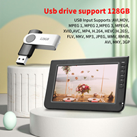 Mini téléviseur LED 10,1 pouces, batterie rechargeable 2000 mAh, 100 Hz, Full HD, numérique ATSC DVB-T2 ISDB-T, téléviseur portable