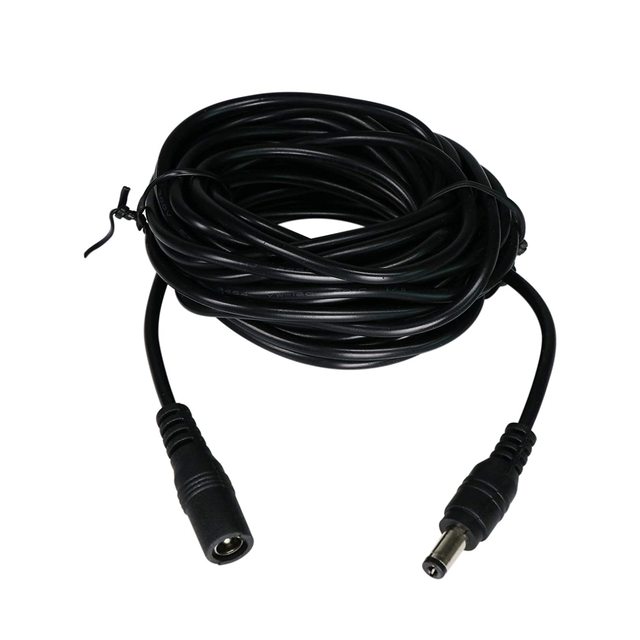 12V DC Extension Cable 2.1mm X 5.5mm 12 Volt Power Supply Adapter Extension Cord Male to Female Plug for Security Camera