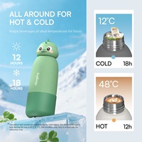 Bouteille d'eau isotherme en acier inoxydable sans BPA Hong Ling Cup Friendly 18/8 14/17OZ avec logo personnalisé pour enfants