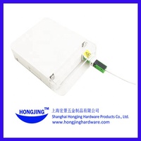 Caja de Terminación de Fibra Óptica Hongjing Blanca, 100% Material Nuevo, ABS, con Protección Transparente Contra el Polvo, Caja de Roseta Óptica