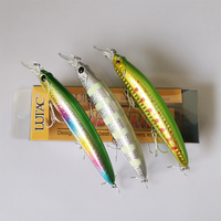 Lutac OEM Pro Minnow/110mm/21g/Floating 2M/Origin Hook 3D Stereo Eyes Inner Gravity Shift Tungsten Ball Design