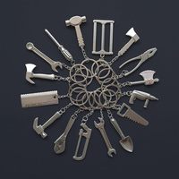 Coffret Cadeau Exquis : Mini-Kit d'Outils de Réparation de Luxe – Clé à Molette, Marteau, Pince, Clé à Écrous – Porte-clés Utilitaire Métallique – Expédition Rapide