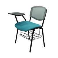 Chaise d'étudiant pour conférence universitaire avec tablette d'écriture et table pliable, chaise de formation pour conférence