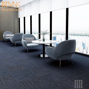 Dalles de moquette entièrement moquettées pour bureau 50x50, emboîtables, ignifuges, usage commercial, tapis de salon, grandes dalles de moquette en gros - Product Image 3