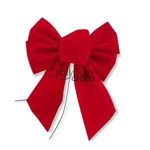 Popular Decoration Christmas Bow PE Or PP Velvet