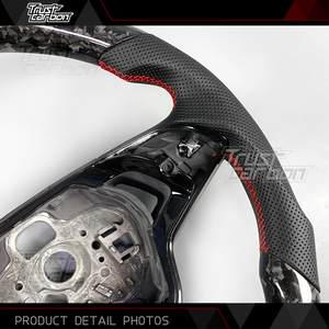 Volante de Fibra de Carbono Forjado Personalizado para <span class=keywords><strong>Skoda</strong></span> Superb, <span class=keywords><strong>Octavia</strong></span> RS, Rapid, Kamiq, Enyaq, Scala Spaceback, Fabia - Product Image 4