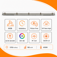 Garantie d'usine de 7 ans, 6500K, 100 000 heures, valve de respiration, module LED FR4, PC 32W, 180 lm par W, IP65, IK08, éclairage LED Tri Proof