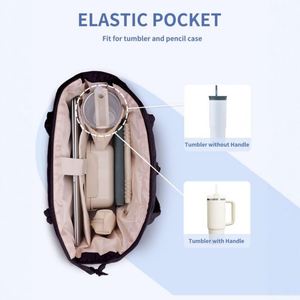 For New Stylish Womens Nylon Laptop Handbag with Zipper Travel Tote Quilted Design - Product Image 2
