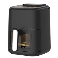 Nouvelle friteuse à air vapeur Aifa 6,5 l avec réservoir d'eau de 500 ml, 2 éléments chauffants, fonction vapeur réelle, friteuse à air numérique intelligente et colorée