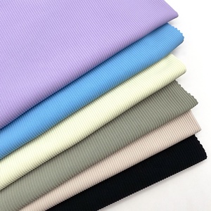 <span class=keywords><strong>Lot</strong></span> de stock été tricot rayure haute qualité nylon spandex tissu respirant pour débardeur côtelé - Product Image 3