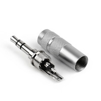 Mini adaptateur jack stéréo 3,5 mm 3 pôles avec gaine en PVC, connecteurs audio pour casque Hifi 3,5 mm, DIY pour haut-parleur et microphone