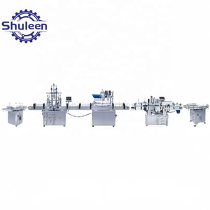 Machine de remplissage, bouchage et étiquetage monobloc entièrement automatique pour détergent liquide, savon liquide pour les mains et shampoing liquide en bouteilles de 3 <span class=keywords><strong>litres</strong></span> - Product Image 1