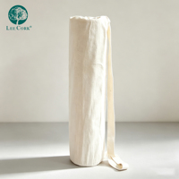 Sac de transport unisexe pour tapis de yoga LEECORK en toile 100% coton avec cordon de serrage, sangle réglable et perles en bois, impression personnalisée, vente en gros