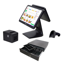 ZHONGJI A02 Punto de Venta Táctil Comercial Intel Atom Batería de 15000 mAh Android 128 GB de RAM 64 GB SSD USB/Bluetooth/Wi-Fi NFC