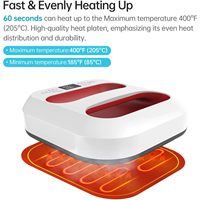 Nouvelle presse à chaud portable de petite taille pour l'impression par sublimation sur t-shirts, compatible 110/220V