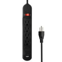 Carte de multiprise Nema 6 prises de courant avec chargement USB
