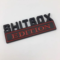 Emblème et logo de voiture auto-adhésif en ABS chromé 3D, édition économique, plaque signalétique de pare-chocs avec lettres stylisées