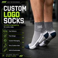 Chaussettes de sport toutes saisons haute élasticité, séchage rapide, respirantes, pour basketball et cyclisme, chaussettes courtes personnalisées pour hommes