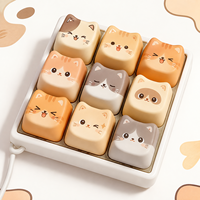 Porte-clés personnalisé style clavier mécanique, support en acrylique, anneau métallique, vente en gros, souvenir d'événement, cadeau promotionnel