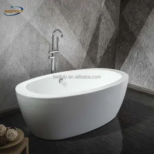 Northern European Artificial Stone Bathtub of Simplicity Solid Surface Bathtub for Adult