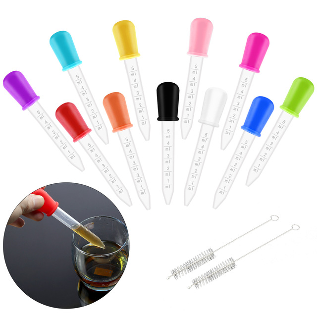 Wholesale Anti-Choking 5ml Silicone Dropper Special Drawing Tool for Kids Bar Accessories