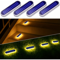 Lumière solaire de jardin étanche IP68 avec batterie rechargeable LED PC pour la décoration extérieure de cour de patio et de clôture de jardin