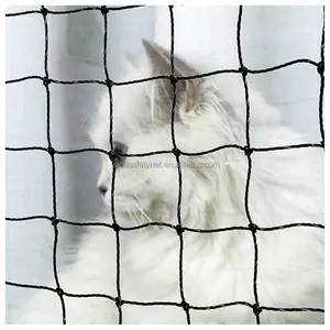 Hdpe Nylon Staaldraad Onzichtbaar Gaas Net Balkon Bescherming Op Maat Gesneden Gegoten Kat Beschermnet