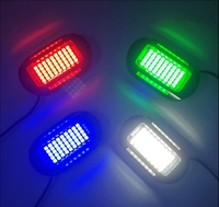 Kingshowstar 57pc 4-en-1 puces RGBW Rock Light Accessoires de voiture Rock Light Kit avec contrôleur de harnais 12V 228led Rock Lights RGBW