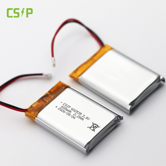OEM Wholesale 602030 502030 602535 Pouch LiPo Cell 500mah 550mah 600mah 3.8V Li-Polymer Lithium Battery