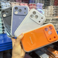 Coques en silicone liquide souple pour 17 18 Pro avec doublure en microfibre ultra-fine, vente en gros, logo personnalisé