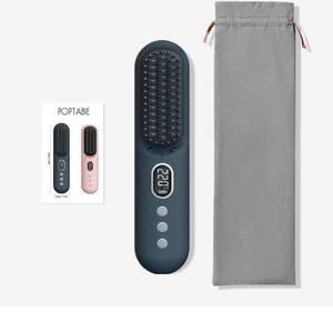 Peine Alisador de Cabello con Iones Negativos, Revestimiento de Titanio y Turmalina, Inalámbrico y Portátil, para Todo Tipo de Cabello, 120C 170C 220C - Product Image 4