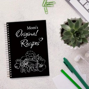 Carnet <span class=keywords><strong>de</strong></span> recettes artistique OEM A5, 100 pages, spirale dorée, planificateur <span class=keywords><strong>de</strong></span> <span class=keywords><strong>cuisine</strong></span> pour enregistrer les recettes, <span class=keywords><strong>la</strong></span> préparation des repas et les notes <span class=keywords><strong>de</strong></span> cuisson quotidiennes - Product Image 1