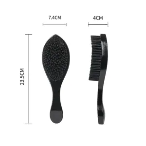 Long Handle Bristle Oil Brush Clean Care Beard Styling Tools Wave Brushes For Men