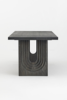 Meubles de salle à manger japonais français architectural béton chêne bois massif tables à manger nordiques ensemble de table à manger en bois 8 places