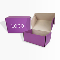 Boîtes d'expédition cadeaux Sencai en vente chaude, couleur violette, boîtes d'expédition en carton ondulé personnalisées