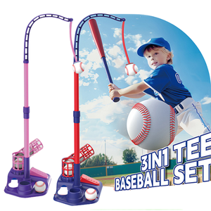 Vendita calda 3 In 1 gioco di allenamento di Baseball al coperto esterno lanciatore automatico che colpisce la palla Set di Sport giocattolo per i bambini - Product Image 6