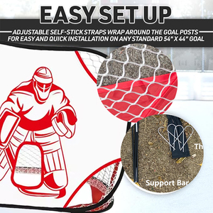 Porterías de Hockey sobre Hielo Portátiles de Alta Calidad <span class=keywords><strong>para</strong></span> Entrenamiento 90x60x60cm - Product Image 2