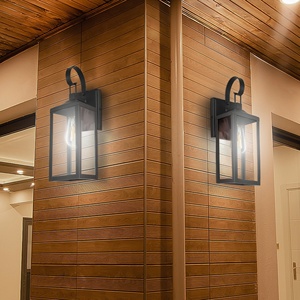 <span class=keywords><strong>1</strong></span>-ánh Sáng Ngoài Trời Đèn tường màu đen bên ngoài hiện đại Tường Đèn lồng ánh sáng lịch thi đấu không thấm nước rõ ràng kính bóng râm trước hiên nhà - Product Image 4